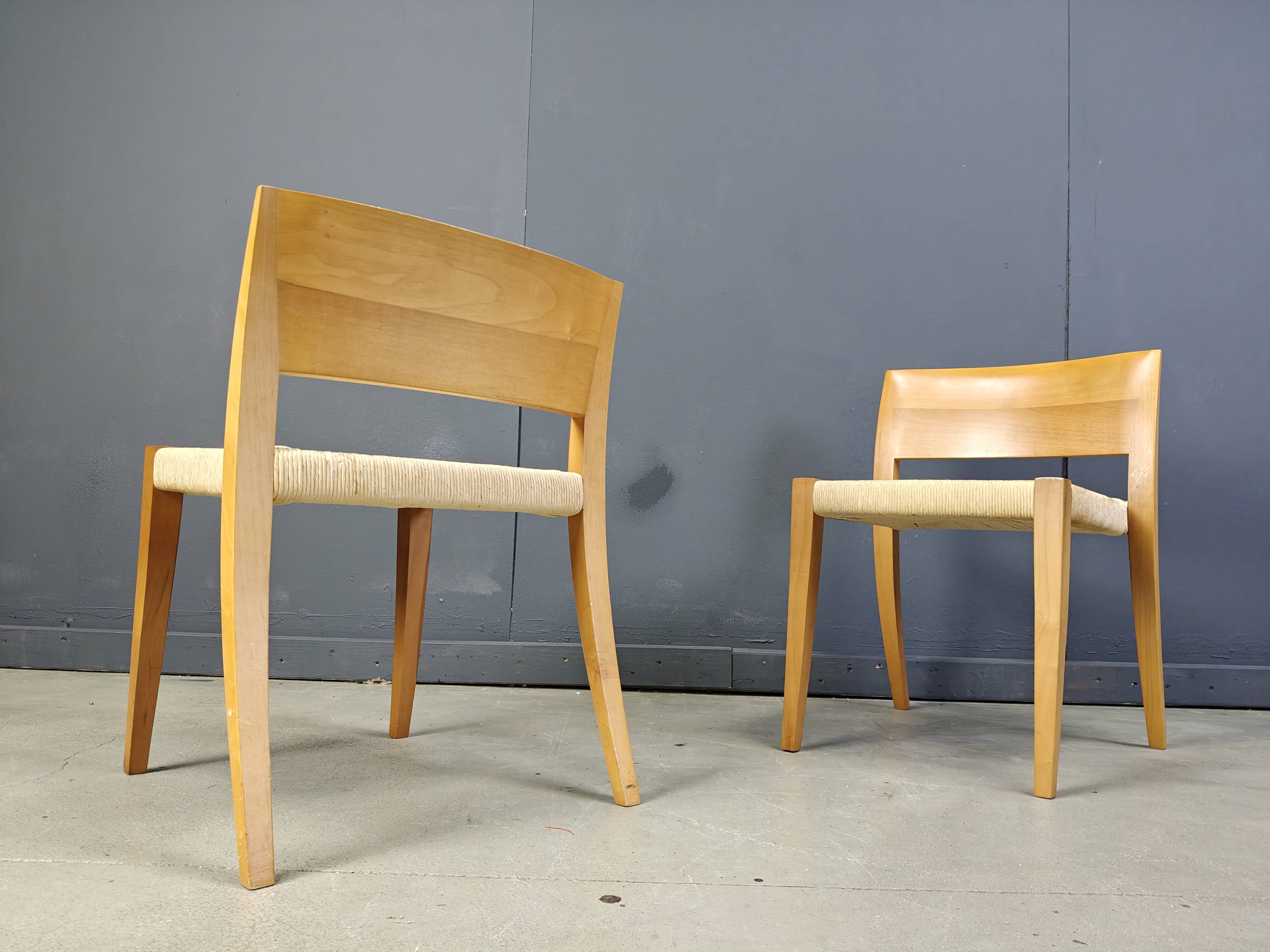 Ticino dining chairsby Bruno Reichlin for Molteni, 1990s
