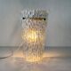 Simple arch-shaped wall light in textured glass, 1950s, Germany.