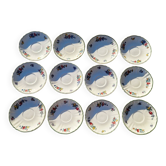 Set of 12 saucers Villeroy Boch model 1562