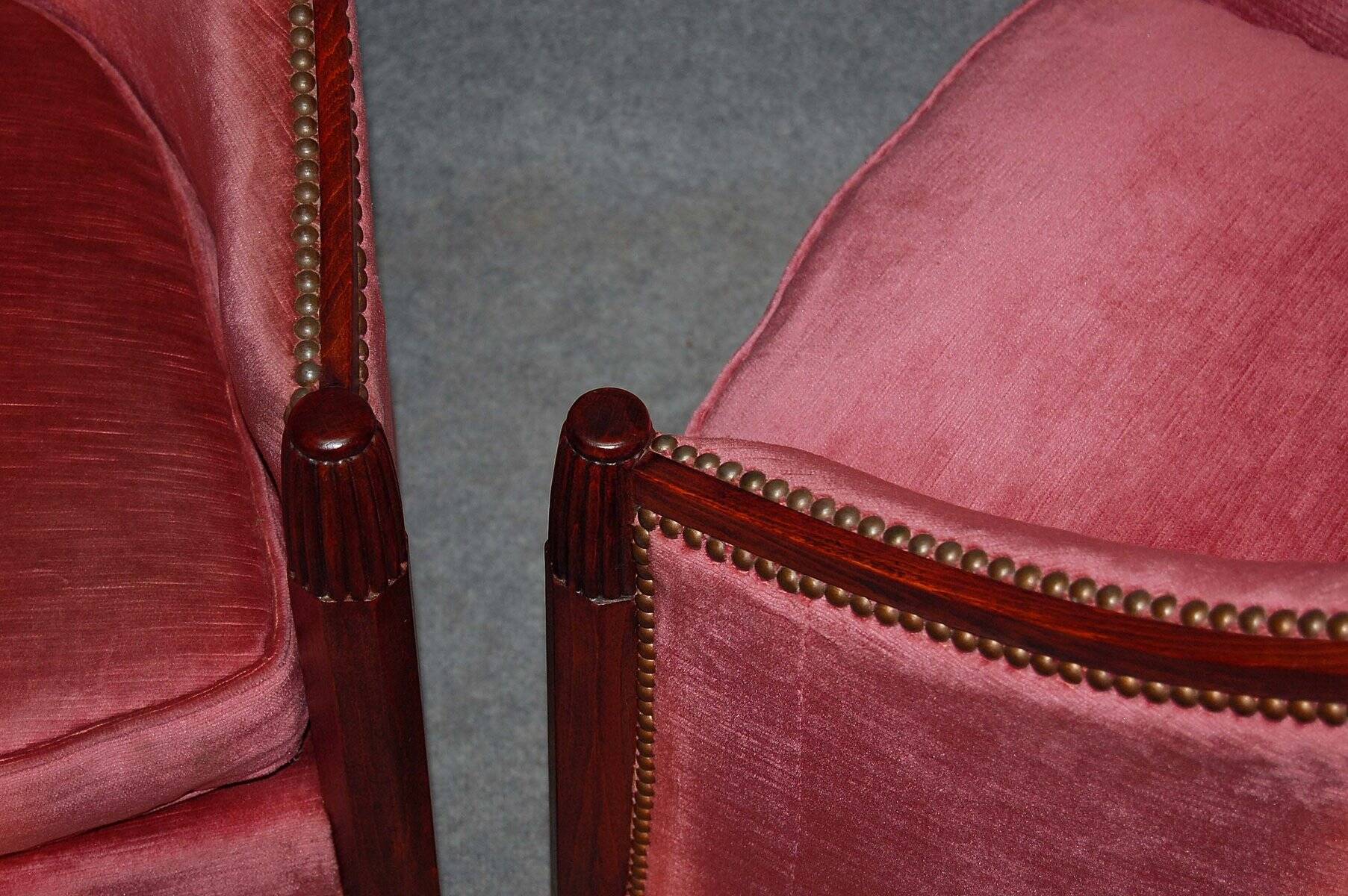 Pair of Art Deco Armchairs by René Joubert & Philippe Petit for DIM,