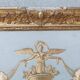 Trumeau miroir Empire en bois et stuc