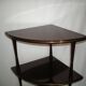 Corner shelf on legs from the 60s