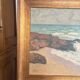 Table Oil Canvas Marine Sea Waves Lucien Vogt Painting Landscape Coast