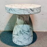 Tavolino in Ceramica Resinata Simil Marmo