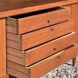 Long teak sideboard by Bramin, Made in Denmark