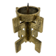Brutalist candlestick • Austria • Brass • 1970