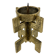Brutalist candlestick • Austria • Brass • 1970