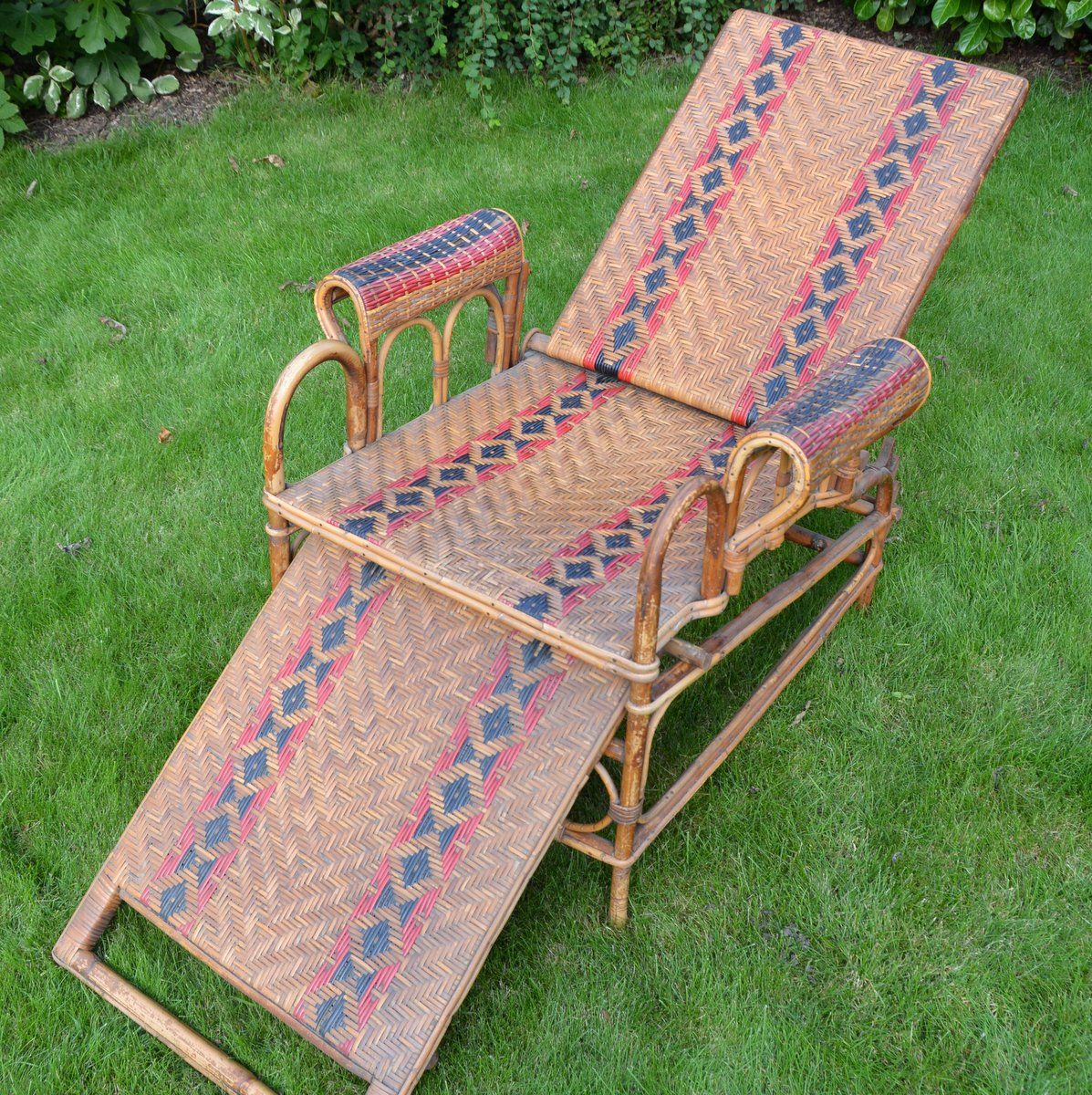 Transat Ancien Art Déco in vintage rattan 1920