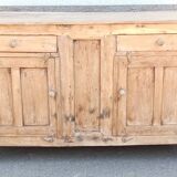 Old chest of drawers in light wood