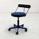 Chaise de bureau ajustable bleu de Bieffeplast, 1980