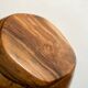 Saladier centre de table en bois d'olivier 1960 forme libre
