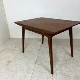 Vintage teak dining table Louis Van Teeffelen 1960s