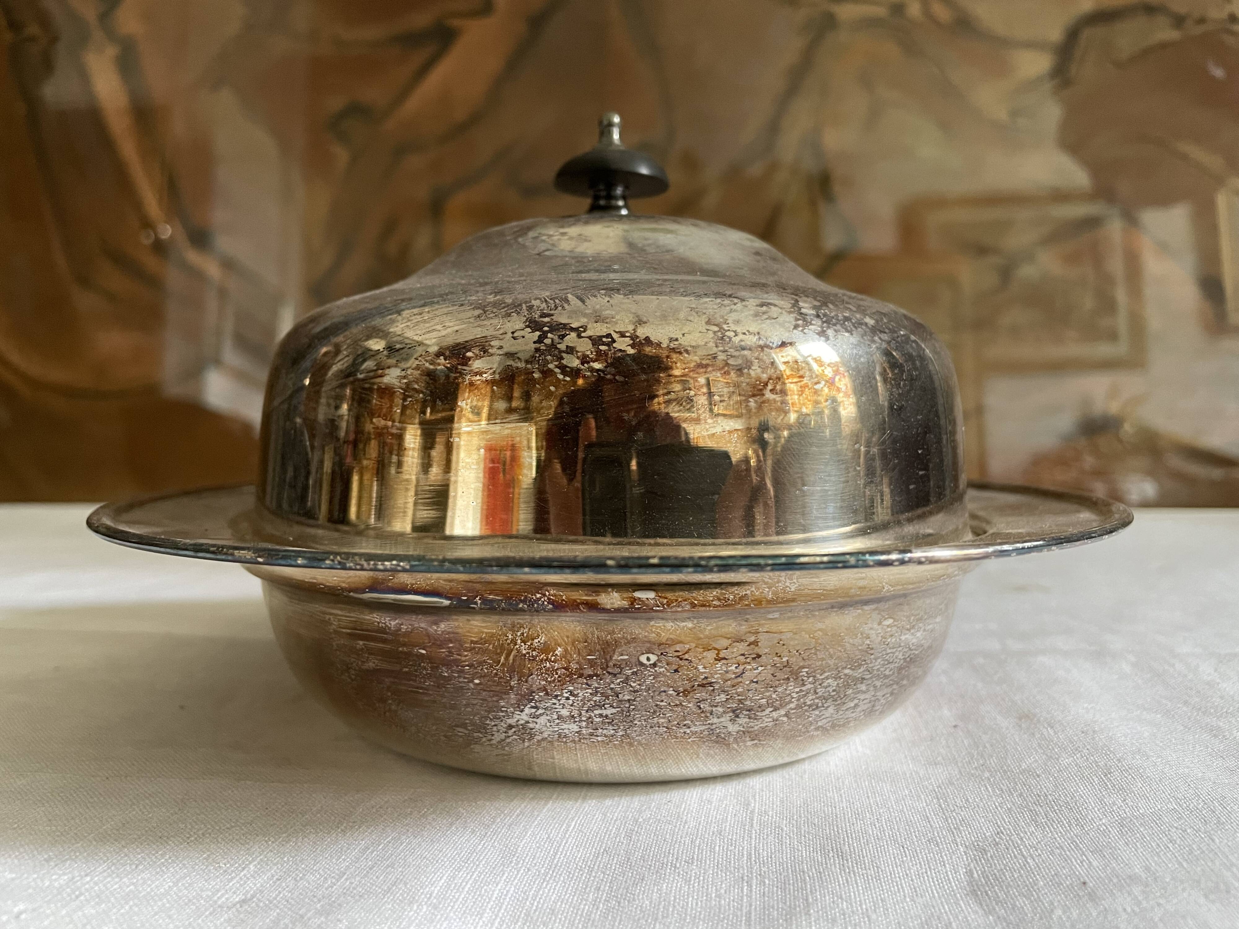 Silver metal bell tower