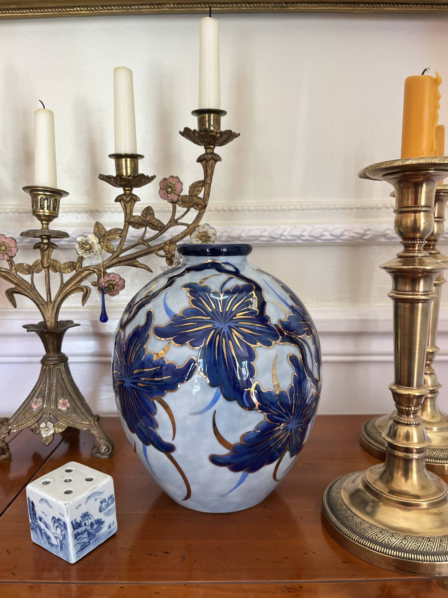 Limoges porcelain vase signed by Camille Tharaud