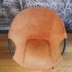 Suede circle armchair by Lusch & Co