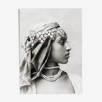 Profile portrait of a Moored woman, Algeria 19th century