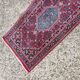 Tapis coureur Bidjar vintage noué main années 1950