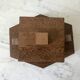 small art deco box in wood and molded glass from the 1930s