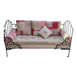 Banquette ancienne en fer forgé