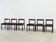 Set of six leather "Carimate" dining chairs by Vico Magistretti for Cassina