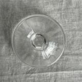 Set of 10 small vintage glass ice cream bowls.