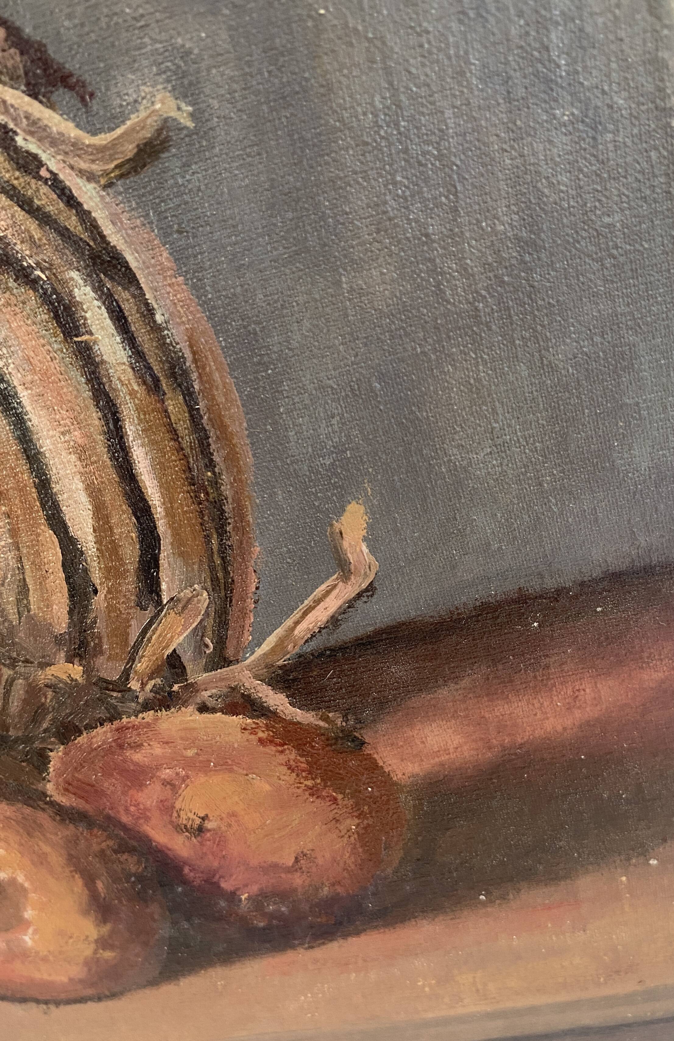 Still life oil, framed under glass