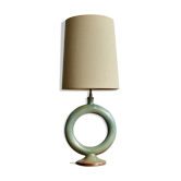 Lampe de table vintage en céramique bleu-vert