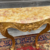 Gilded Wooden Console Louis XV Style