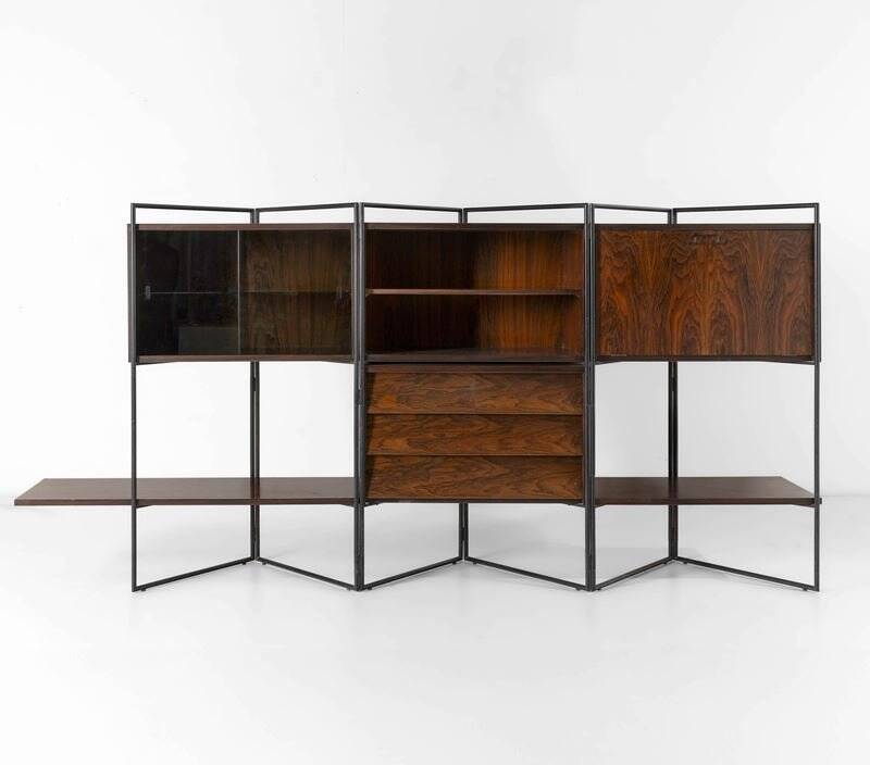 Adjustable wall unit by Taichiro Nakai for La Permanente Mobili, 1953