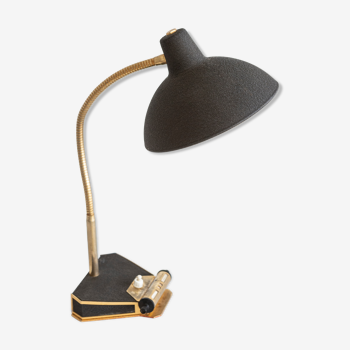 Lampe de bureau Aluminor vintage avec calendrier intégré