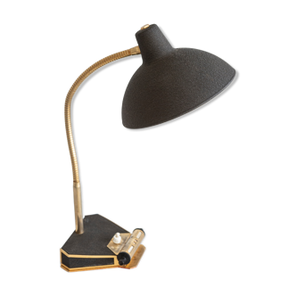 Lampe de bureau Aluminor vintage avec calendrier intégré