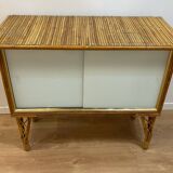 Meuble bar en rotin