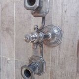 Silver-plated metal chandelier, 1925