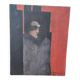 Painting on canvas signed Branax year 67