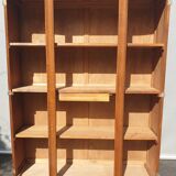 Art deco cabinet bookcase dark oak l135