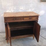 Small old sideboard with marble top