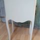 Vintage wooden bedside table with 3 drawers.