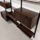 Modular wall cabinet in rosewood