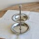 Vintage 2-tier silver-plated display stand - Dessert server