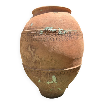 19th-century terracotta pottery jar