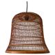 Unique Danish hanging lamp in the shape of a wooden cage, 1960s, Denmark.