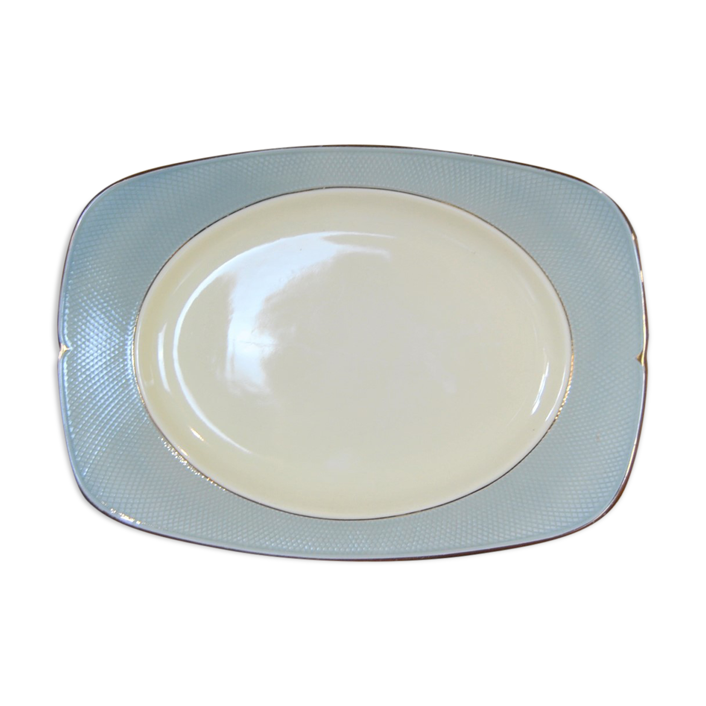 Faience dish from Salins - Orgeval model