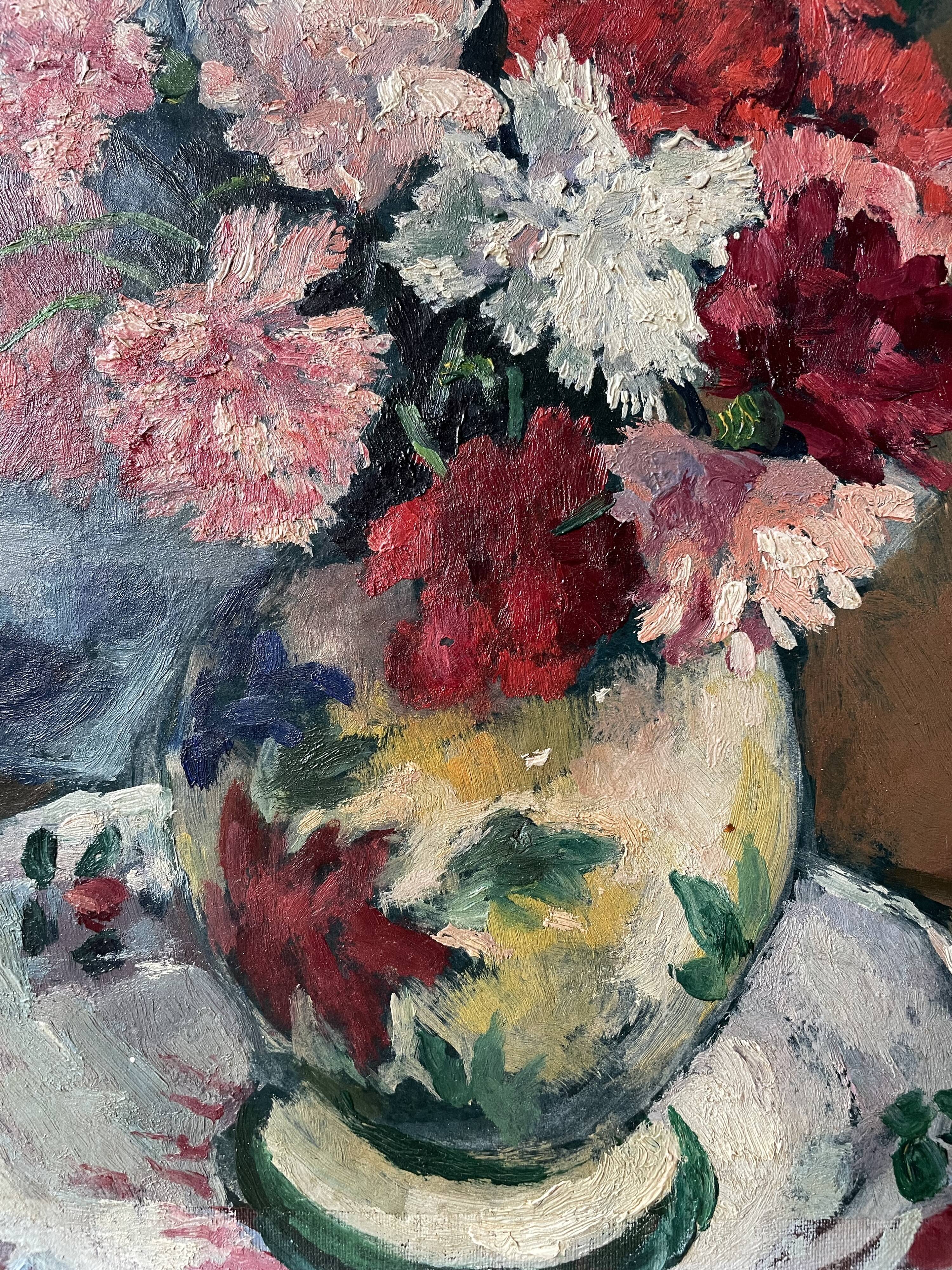 Old painting signed Henri David