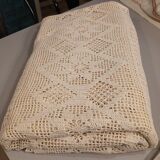 2 antique crocheted bedspreads
