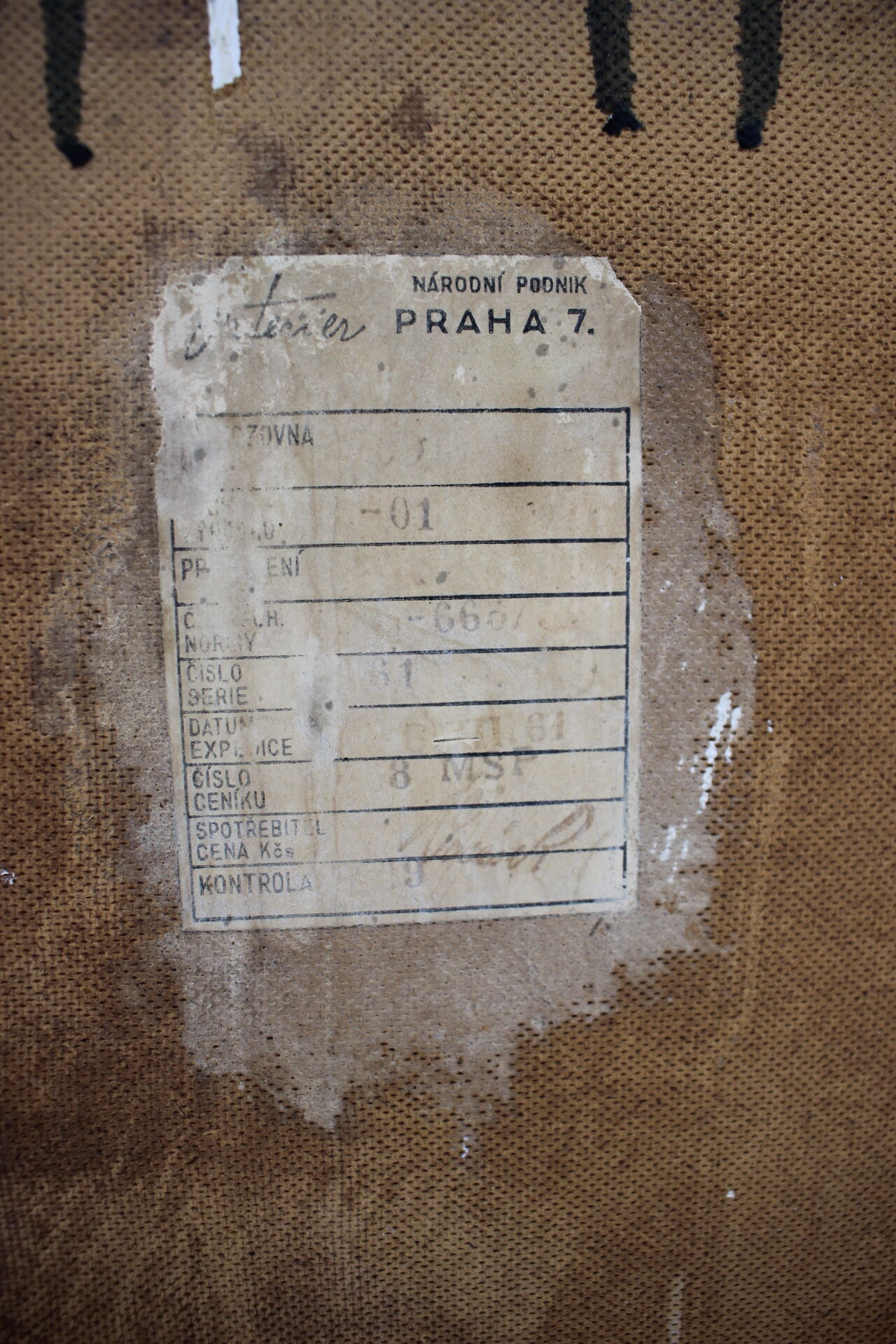 1960s beech tambour cabinet, czechoslovakia