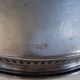 Silver metal serving tray brand flagship openwork border