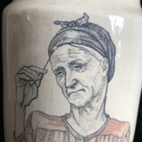 Vase signed by the artist E D - Cazalas