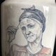 Vase signed by the artist E D - Cazalas
