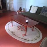 Vintage oval carpet 50/60 in wool   174x115cm