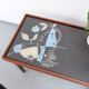 Side table/plant stand in 60s/70s style, made of teak, retro/vintage style.